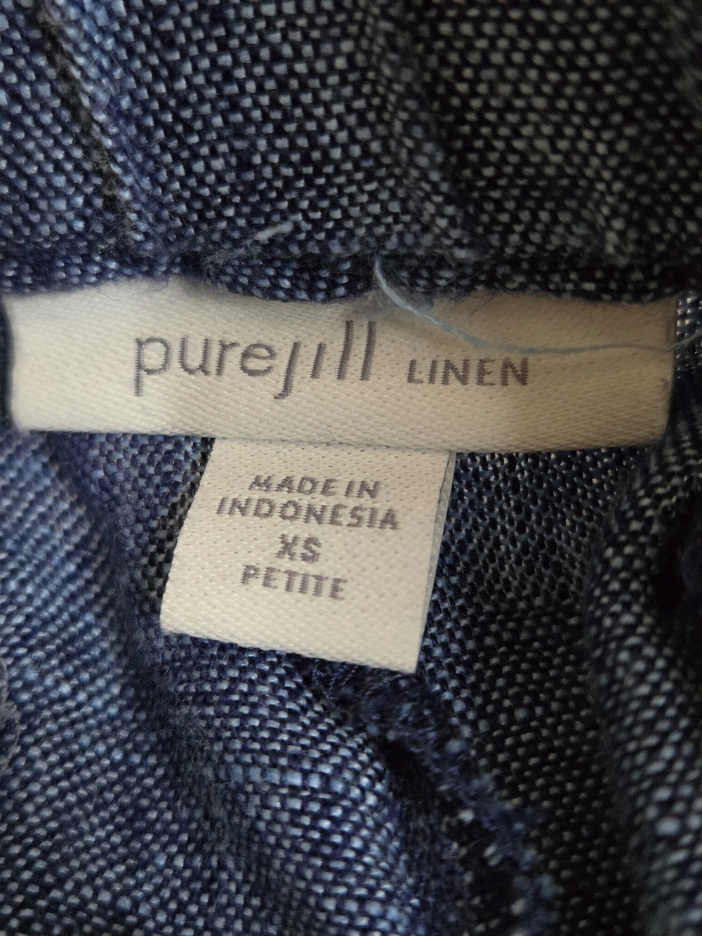 pure jill Blue Ankle-Length Cropped Pants - Picture 2 of 9